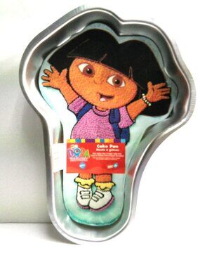 Dora the Explorer Wilton Cake Pan Vintage NEW Mold Aluminum Nick Jr. NEW